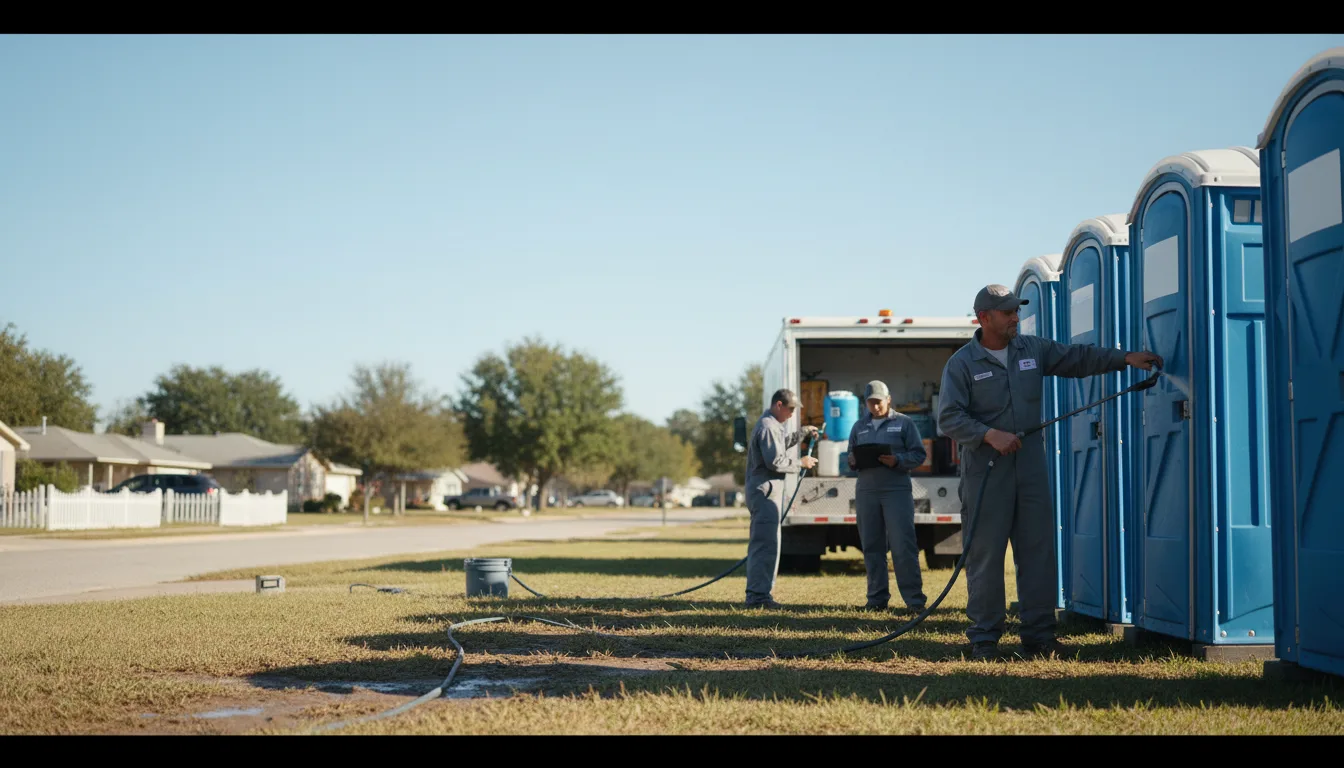 Long-Term Portable Toilet Rental in Pandora, TX near me